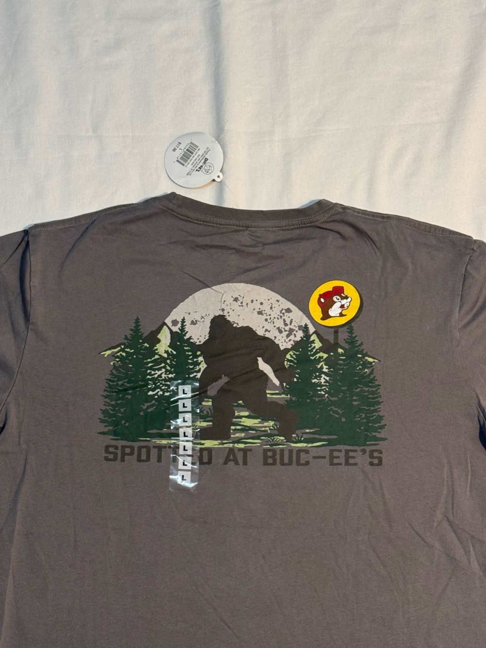 Buc-ee's Men's Gray Short Sleeve Logo Tee